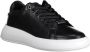 Calvin Klein Zwarte Polyester Sneaker met Contrasterende Details Zwart - Thumbnail 5