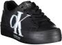 Calvin Klein Zwarte Polyester Sneaker met Contrasterende Details Black Dames - Thumbnail 8