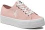 Calvin Klein Rose Sneakers met Contrasterende Details Roze Dames - Thumbnail 12