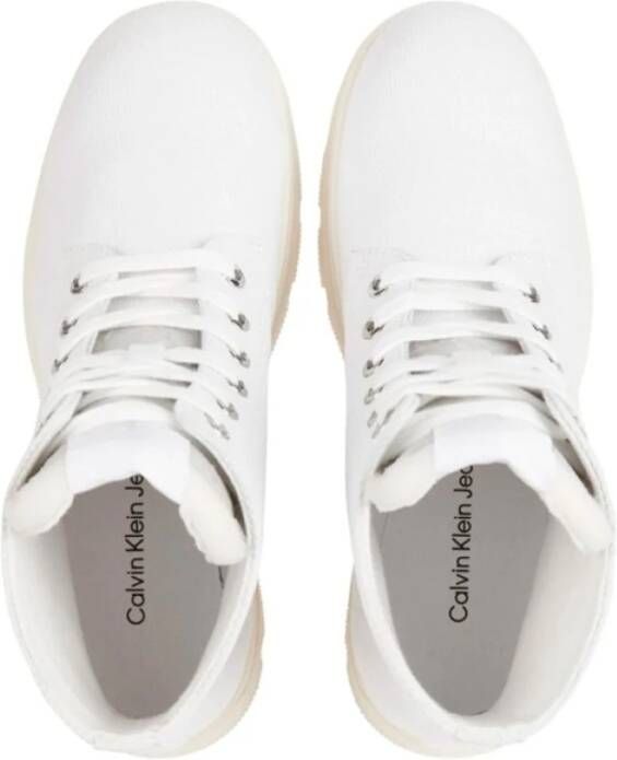 Calvin Klein Sneakers van Gerecycled Katoen White Dames