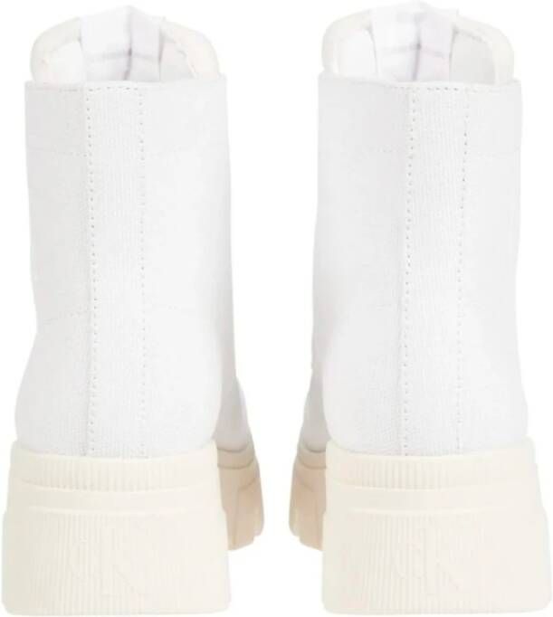 Calvin Klein Sneakers van Gerecycled Katoen White Dames