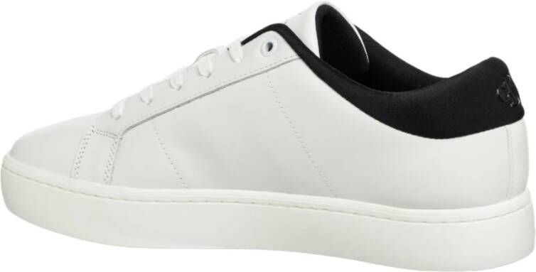 Calvin Klein Jeans Chunky Leren Sneakers met Rubberen Zool White Heren - Foto 5