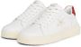Calvin Klein Sportieve witte vetersneakers met print White Heren - Thumbnail 3