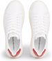 Calvin Klein Sportieve witte vetersneakers met print White Heren - Thumbnail 5