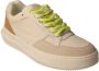 Calvin Klein Chunky Cupsole Fluo Contrast Lage sneakers Leren Sneaker Dames Wit - Thumbnail 7