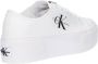 Calvin Klein Witte Flatform Cupsole Lage Sneakers White Dames - Thumbnail 4