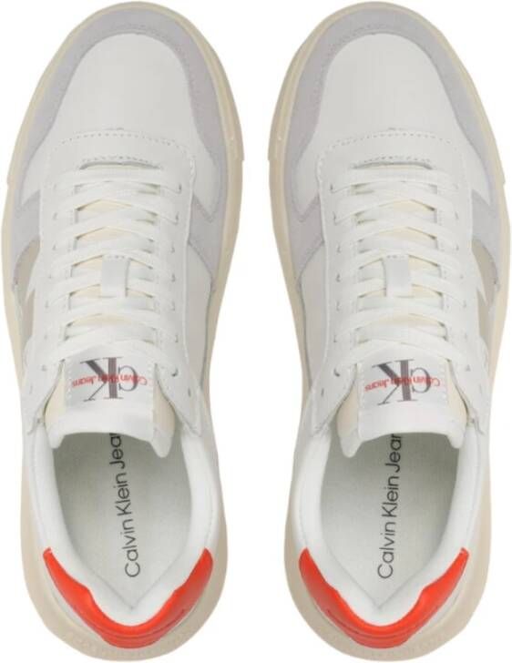 Calvin Klein Stijlvolle Sneakers voor Mannen en Vrouwen Wit Heren