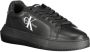 Calvin Klein Zwarte Polyester Sneaker met Contrasterende Details - Thumbnail 3