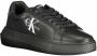 Calvin Klein Zwarte Polyester Sneaker met Contrasterende Details - Thumbnail 3
