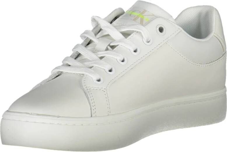 Calvin Klein Sportieve witte sneakers met contrastdetails