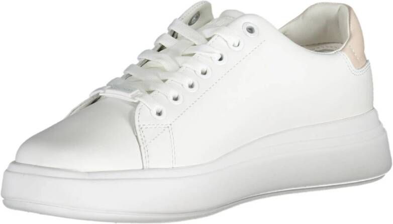 Calvin Klein Sportieve witte sneakers met contrastdetails