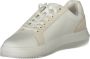 Calvin Klein Sportieve witte vetersneakers met print - Thumbnail 2