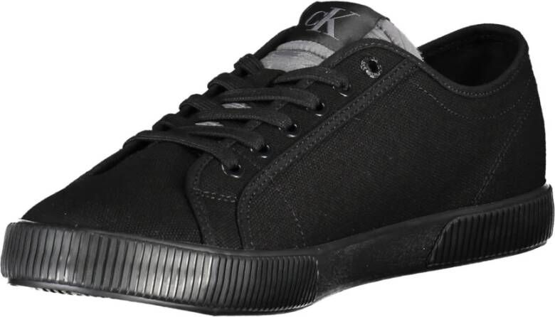 Calvin Klein Sportieve Zwarte Sneakers met Contrastdetails Black Heren