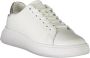 Calvin Klein Sportieve witte vetersneakers met contrastdetails White Dames - Thumbnail 12