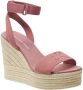 Calvin Klein Sleehaksandaaltjes WEDGE SANDAL SU MG BTW zomerschoen sandaal keilhak met klittenbandjes - Thumbnail 4
