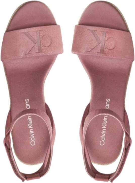 Calvin Klein Stijlvolle Sandalen voor Zomerse Dagen Pink Dames