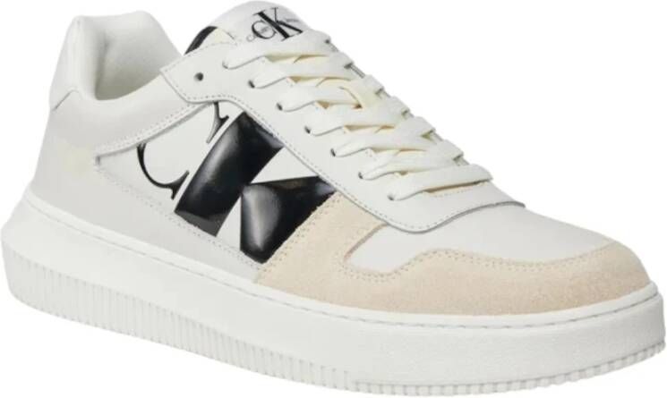 Calvin Klein Stijlvolle Sneakers voor Mannen en Vrouwen White Heren