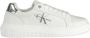 Calvin Klein Witte polyester sneakers met veters print contrastdetails logo White Heren - Thumbnail 17