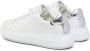 Calvin Klein Verhoogde Cupsole Veterschoenen van Leer White Dames - Thumbnail 4