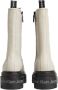 Calvin Klein Beige Leren Flatform Mid Lace-Up Laarzen Beige Dames - Thumbnail 11