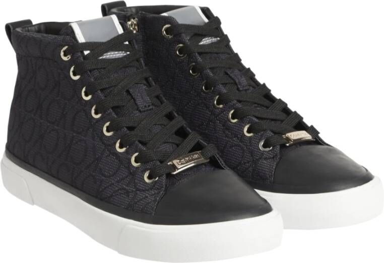 Calvin Klein vulc high top-mn jq Zwart Dames