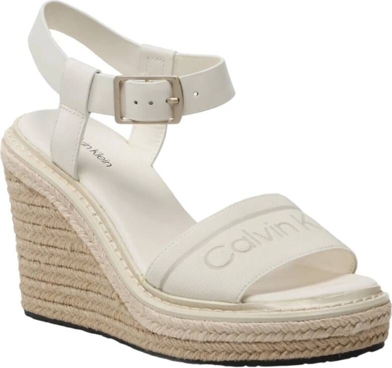 Calvin Klein Wig Sandalen White Dames