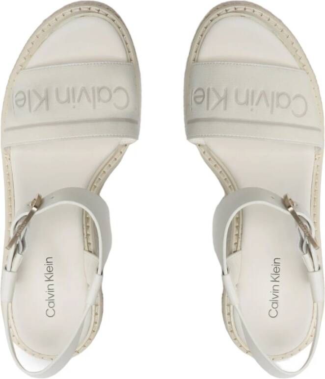 Calvin Klein Wig Sandalen White Dames
