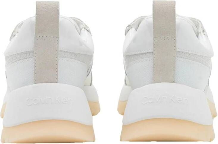 Calvin Klein Witte 2 Piece Runner Sneakers Wit Dames