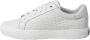 Calvin Klein Witte Leren Vetersneakers Herfst Winter White Dames - Thumbnail 4