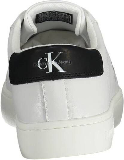 Calvin Klein Witte Heren Sneaker Modern Print