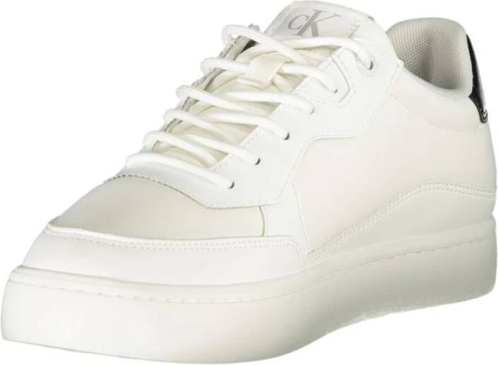 Calvin Klein Witte Heren Sneaker Stijlvol Comfortabel
