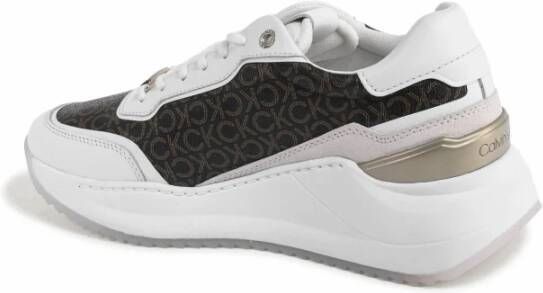Calvin Klein Witte katoenen sneakers