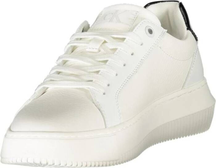 Calvin Klein Witte Leren Dames Sneaker