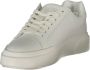 Calvin Klein Witte Leren Dames Sneaker - Thumbnail 2