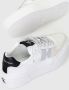 Calvin Klein Witte leren flatform sneakers mix - Thumbnail 3