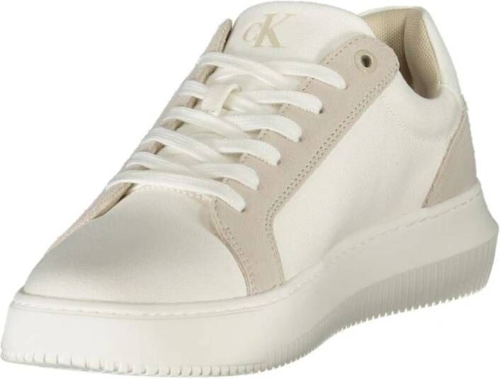Calvin Klein Witte Leren Heren Sneaker