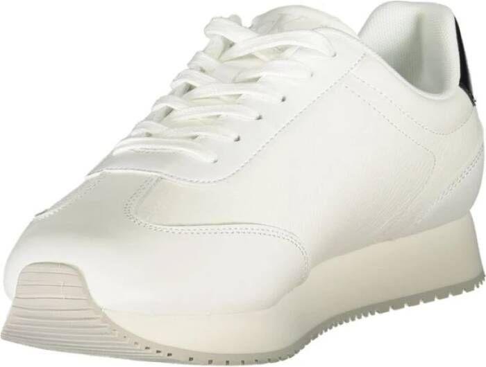 Calvin Klein Witte Leren Heren Sneaker