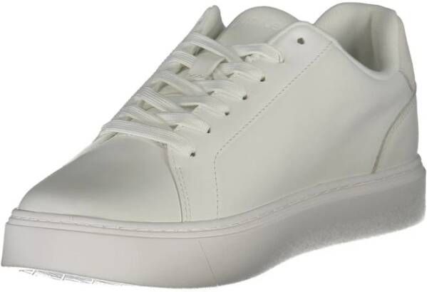 Calvin Klein Witte Leren Heren Sneaker Streetwear Stijl