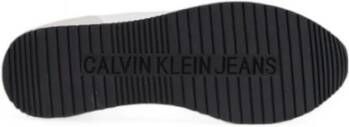 Calvin Klein Witte Leren Sneaker Heren Schoenen White Heren
