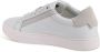 Calvin Klein Witte Leren Sneaker met Gedetailleerd vak schap - Thumbnail 2