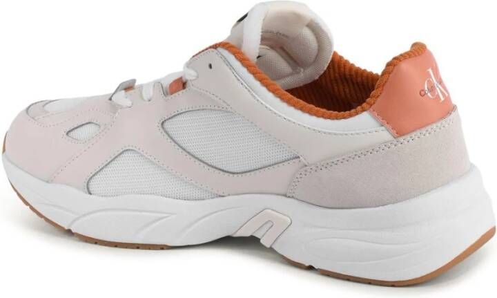 Calvin Klein Witte Leren Sneakers