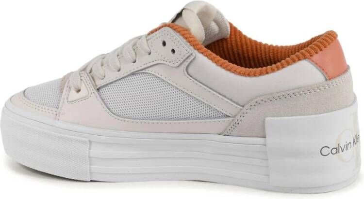 Calvin Klein Witte Leren Sneakers