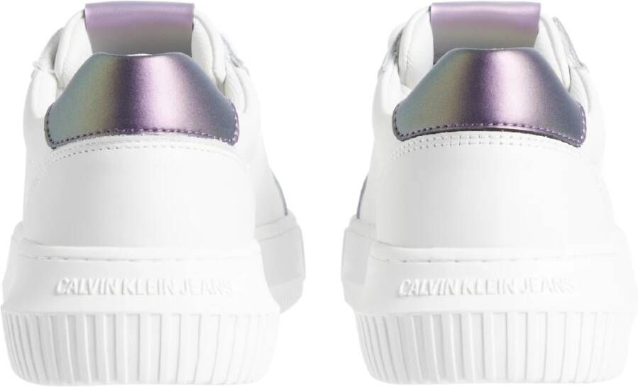 Calvin Klein Witte Leren Sneakers Productie White Dames
