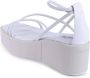 Calvin Klein Witte MultiStrap Sleehak Sandalen - Thumbnail 2