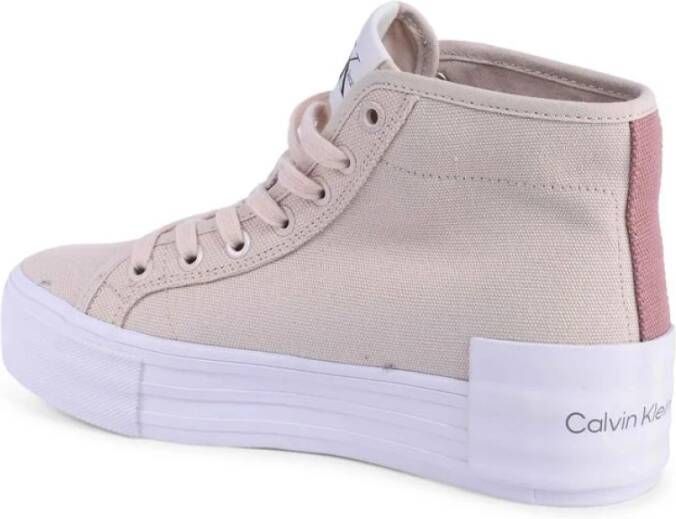 Calvin Klein Witte Platform Sneaker Casual Stijl