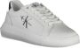 Calvin Klein Witte Polyester Sneaker met Contrasterende Details White Dames - Thumbnail 4