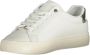 Calvin Klein Witte Polyester Sneaker met Veters en Contrasterende Details Wit Heren - Thumbnail 5