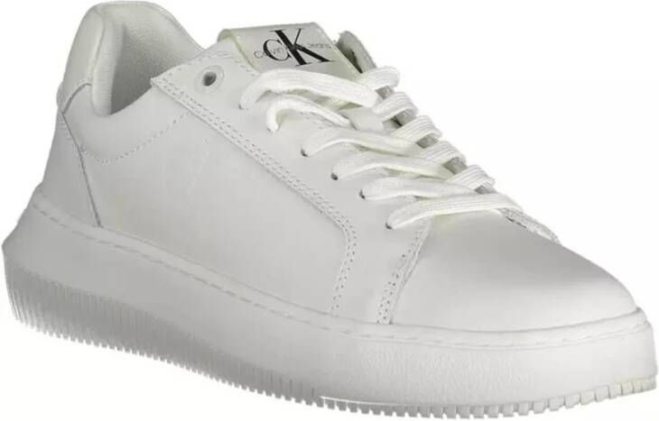 Calvin Klein Witte Polyester Sneaker voor Dames Wit Dames