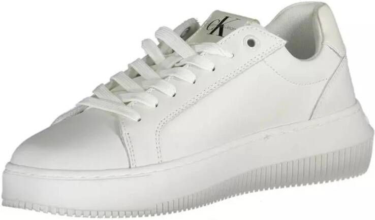 Calvin Klein Witte Polyester Sneaker voor Dames Wit Dames