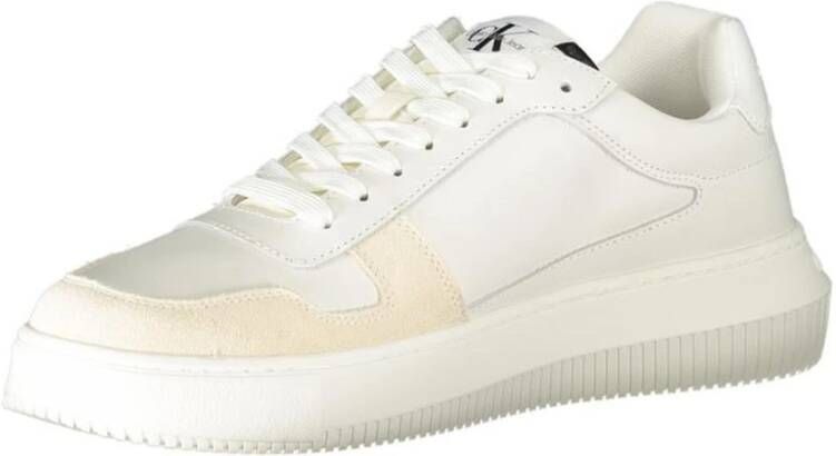 Calvin Klein Witte Polyester Sneaker voor Mannen White Heren